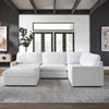 Refuge Arctic White Sofa Ottoman thumbnail 1