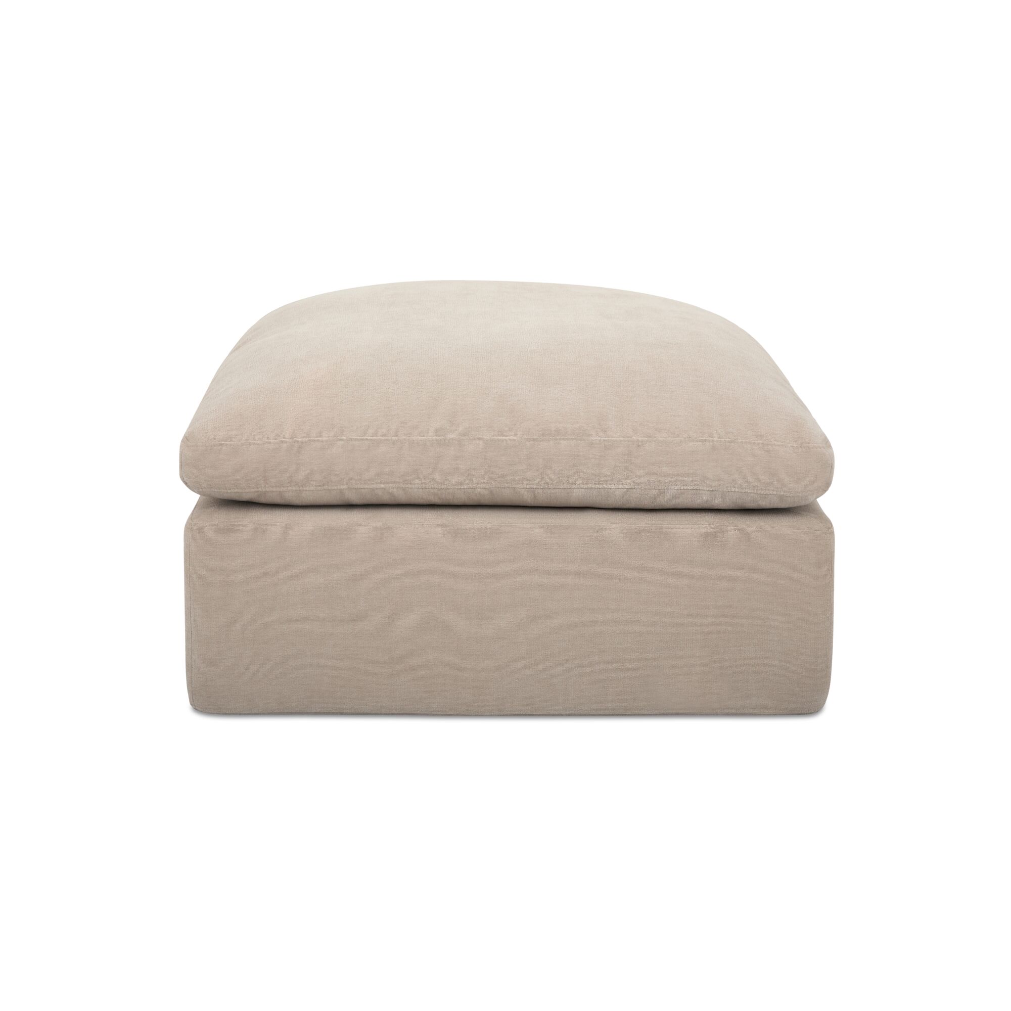 Cates Ottoman Pebble, by Moe's Home, 36.25" width x 19.25" height x 36.25" depth View 3