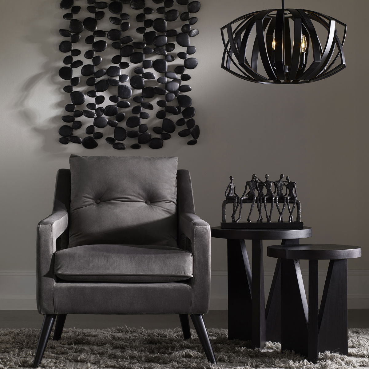 Nadette Nesting Tables Set/2, Side & End Table by Uttermost, 18.25" width x 21.5" height x 18.25" depth View 8
