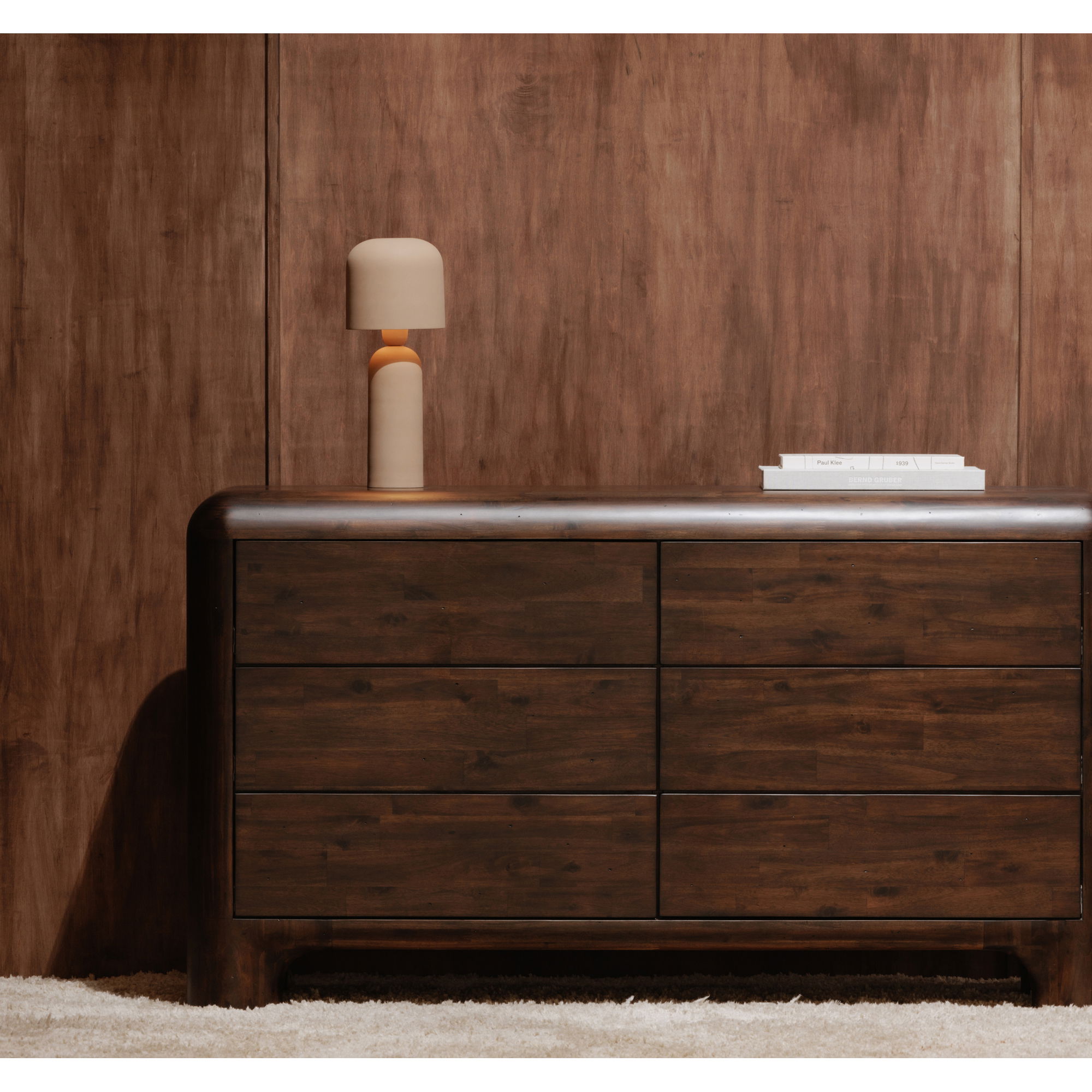 Echo Lamp Terracotta, Table Lamp by Moe's Home, 6" width x 15.5" height x 6" depth View 9