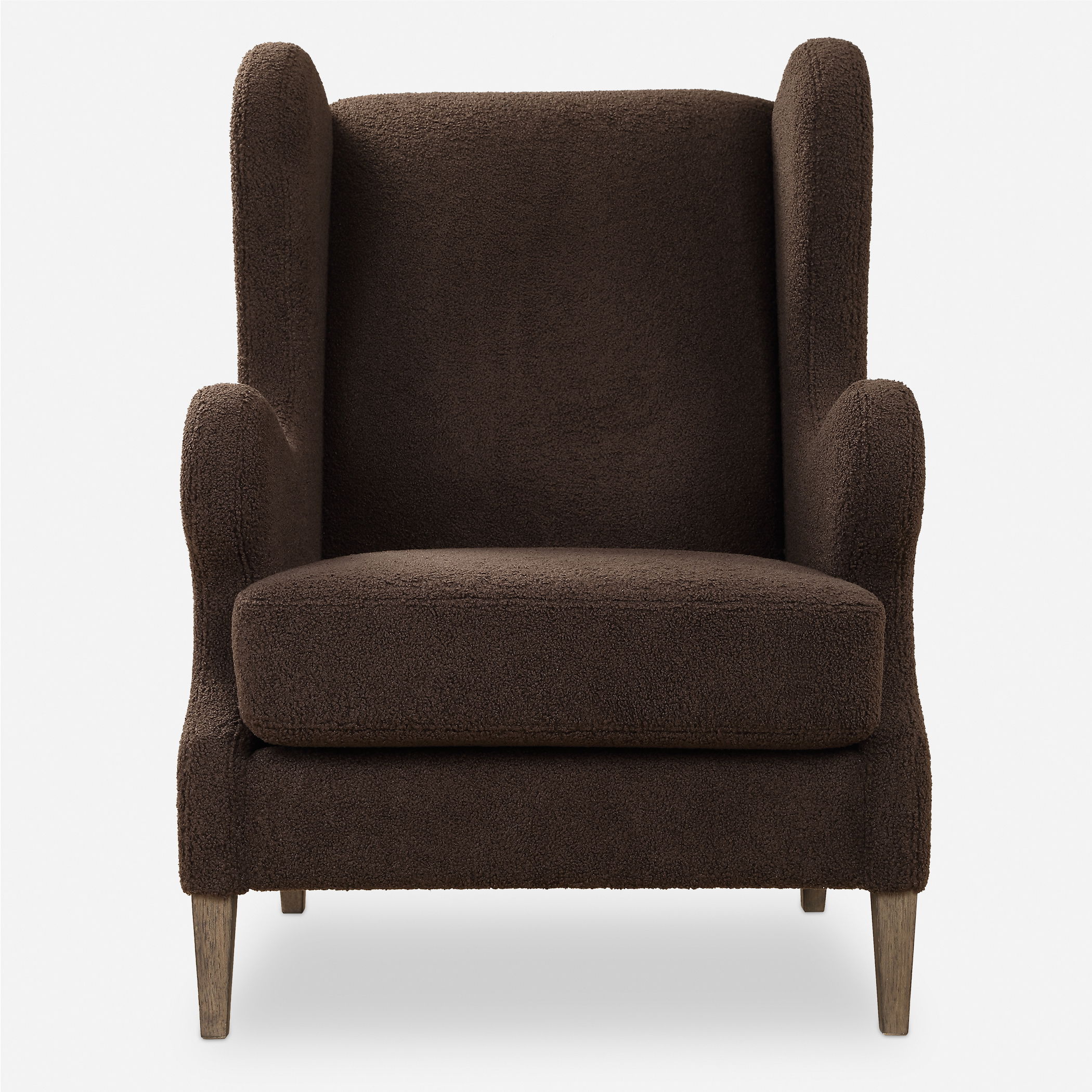 Serpentine Brown Fabric Accent Chair large image 