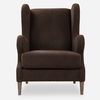 Serpentine Brown Fabric Accent Chair thumbnail 0