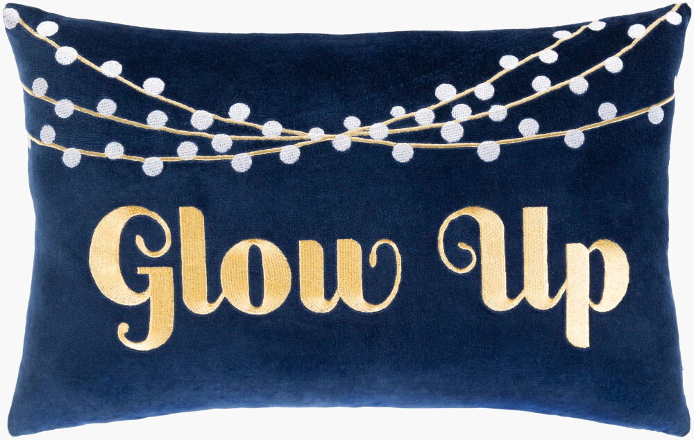 Glow Up Lumbar Pillow Down, Decorative Pillow by Surya, 13" length x 20" width