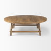 Rosie   Round Medium Brown Wood Coffee Table thumbnail 4