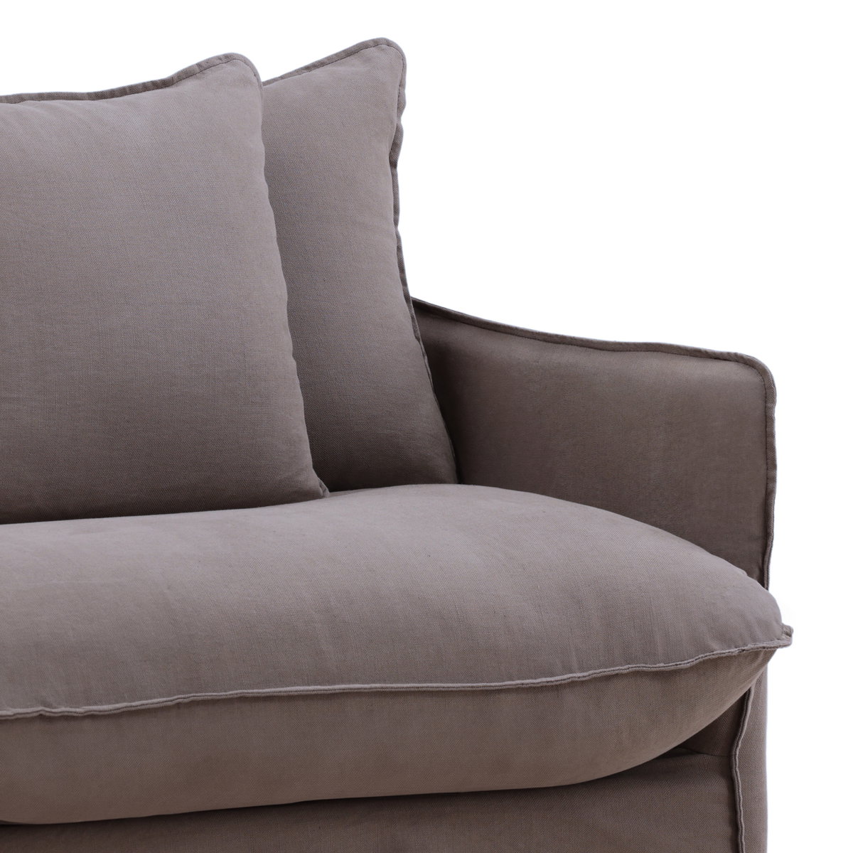 Lexia Sofa Chair Slipcover Stone, Sofas & Sectional by Dovetail, 41.7" width x 29.52" height x 37.8" depth View 5
