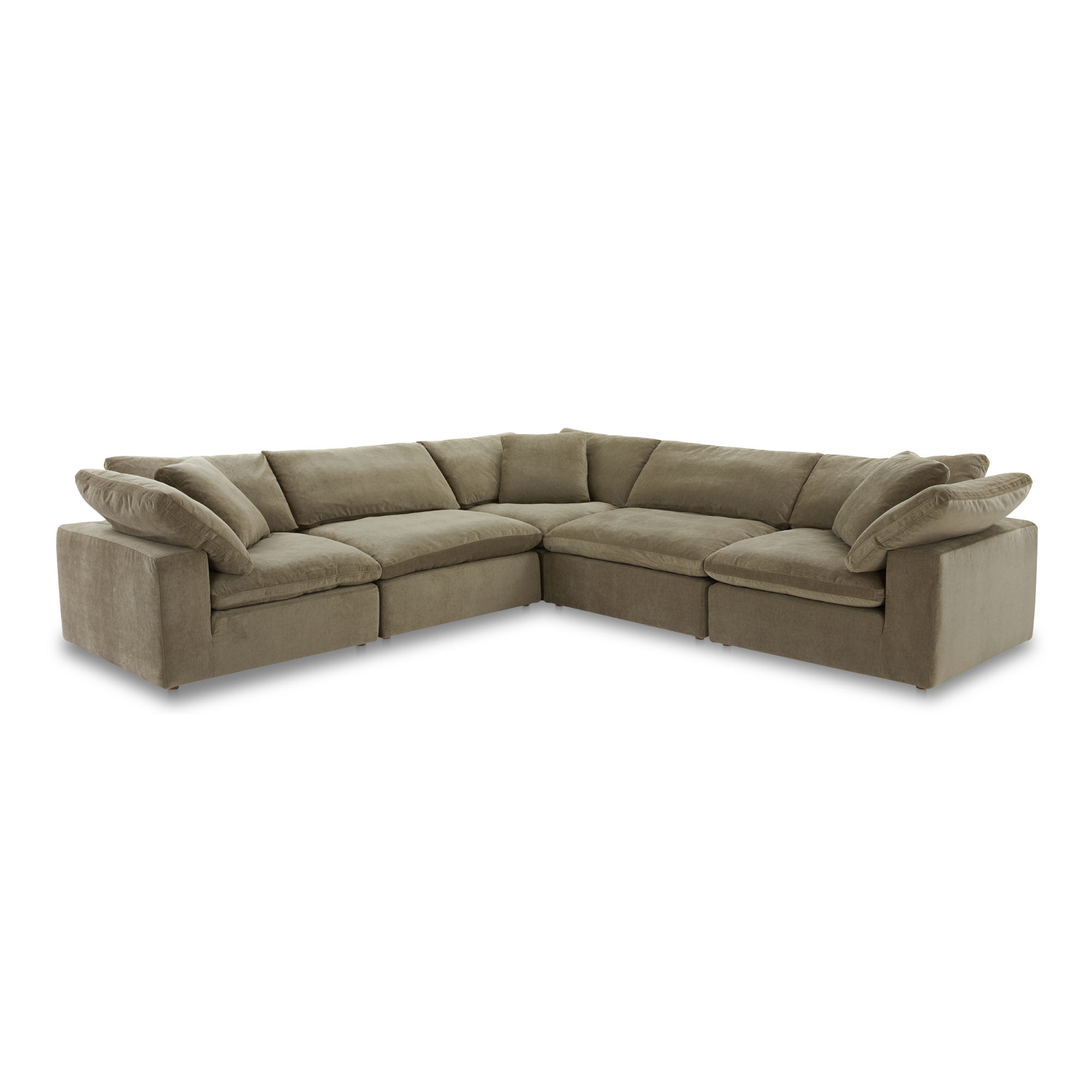 Clay Classic L-shaped Modular Sectional Desert Sage large image 
