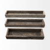 Vernon (Small) 24L x 7W Brown Reclaimed Wood Tray, Decorative Tray by Mercana, 24" length x 7" width x 3" height thumbnail 7