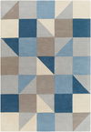 Queens Handmade Rug, by Surya, 1'6" length x 1'6" width thumbnail