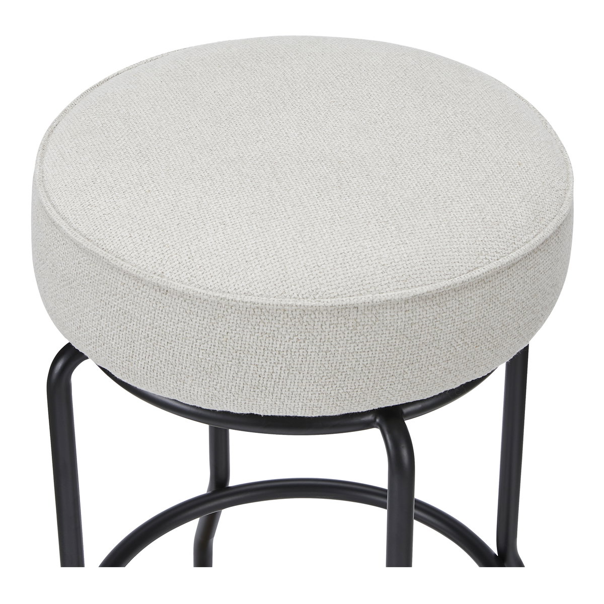 Kelsey Swivel Counter Stool Beige, Counter & Bar Stool by Moe's Home, 19.7" width x 27.4" height x 19.7" depth View 3