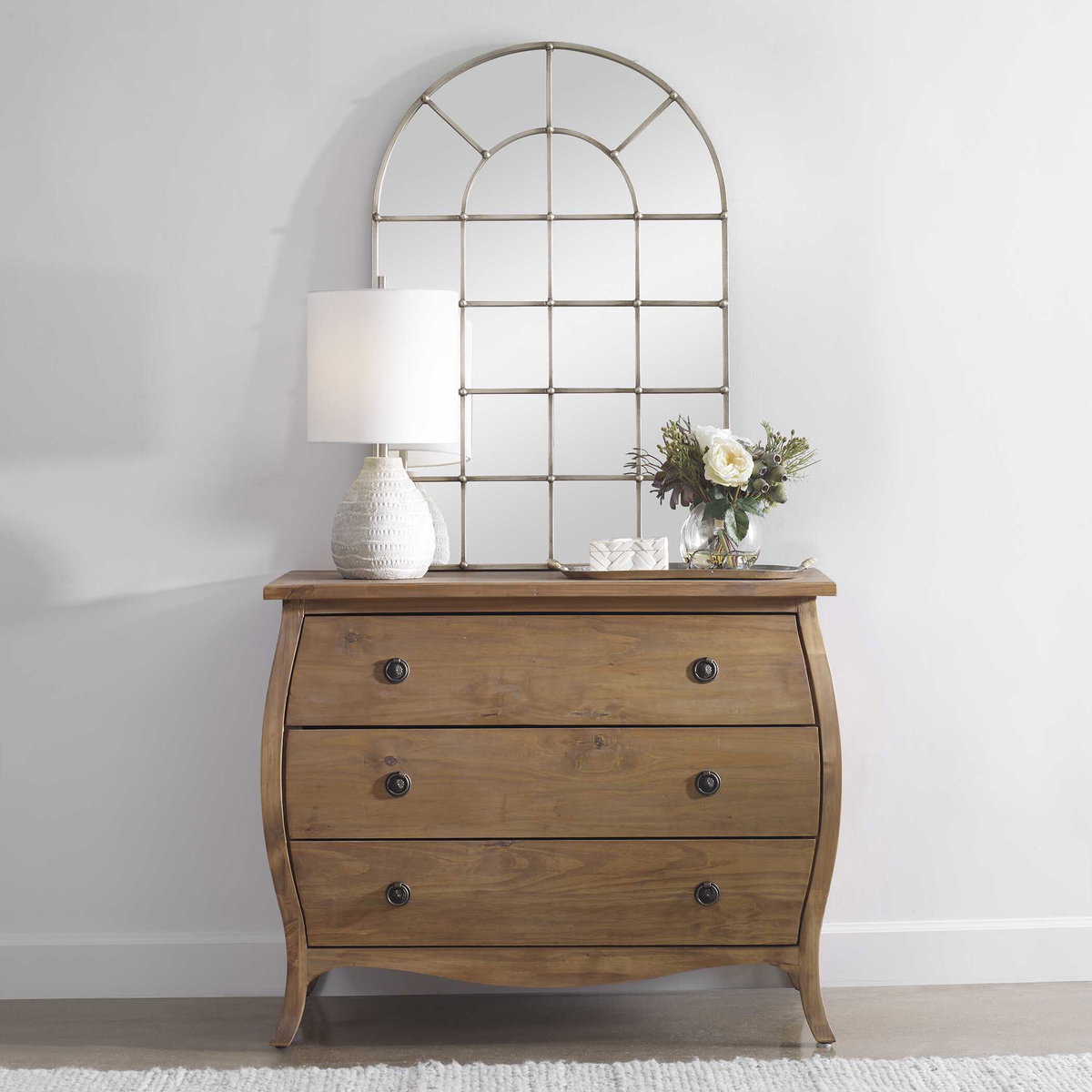 Barwell Arch Window Mirror, by Uttermost, 29.5" width x 44.12" height x 1.37" depth View 2