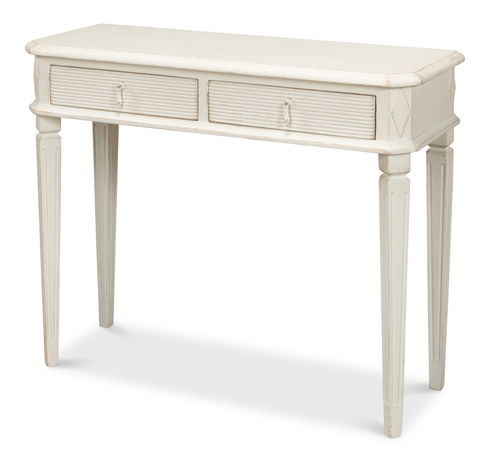 Cora Lamp Table, Antique White