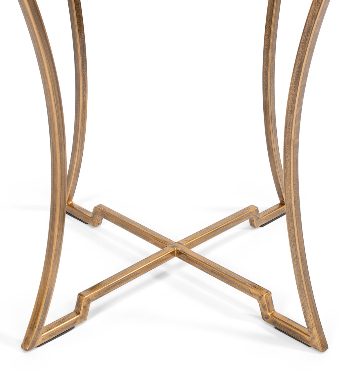 Round Side Table, by Sarreid, 1'8" length x 1'8" width x 1'10" height View 3