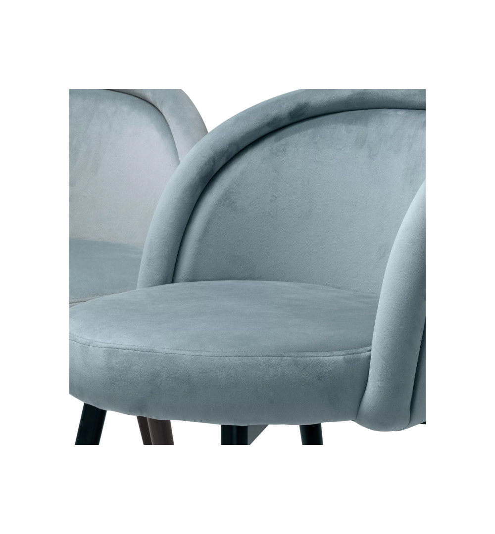 Chlo Upholstered Dining Chair, by Eichholtz USA, 23" width x 30" height x 23" depth View 4