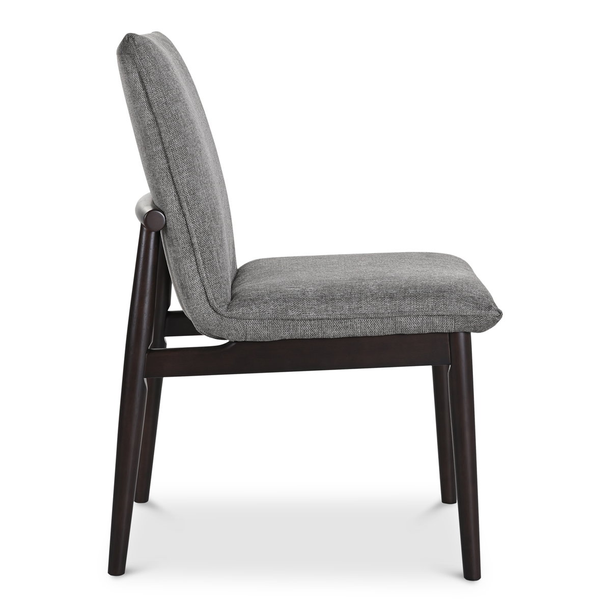 Charlie Dining Chair Dark Grey – Set Of Two, by Moe's Home, 20.25" width x 35" height x 24.25" depth View 5