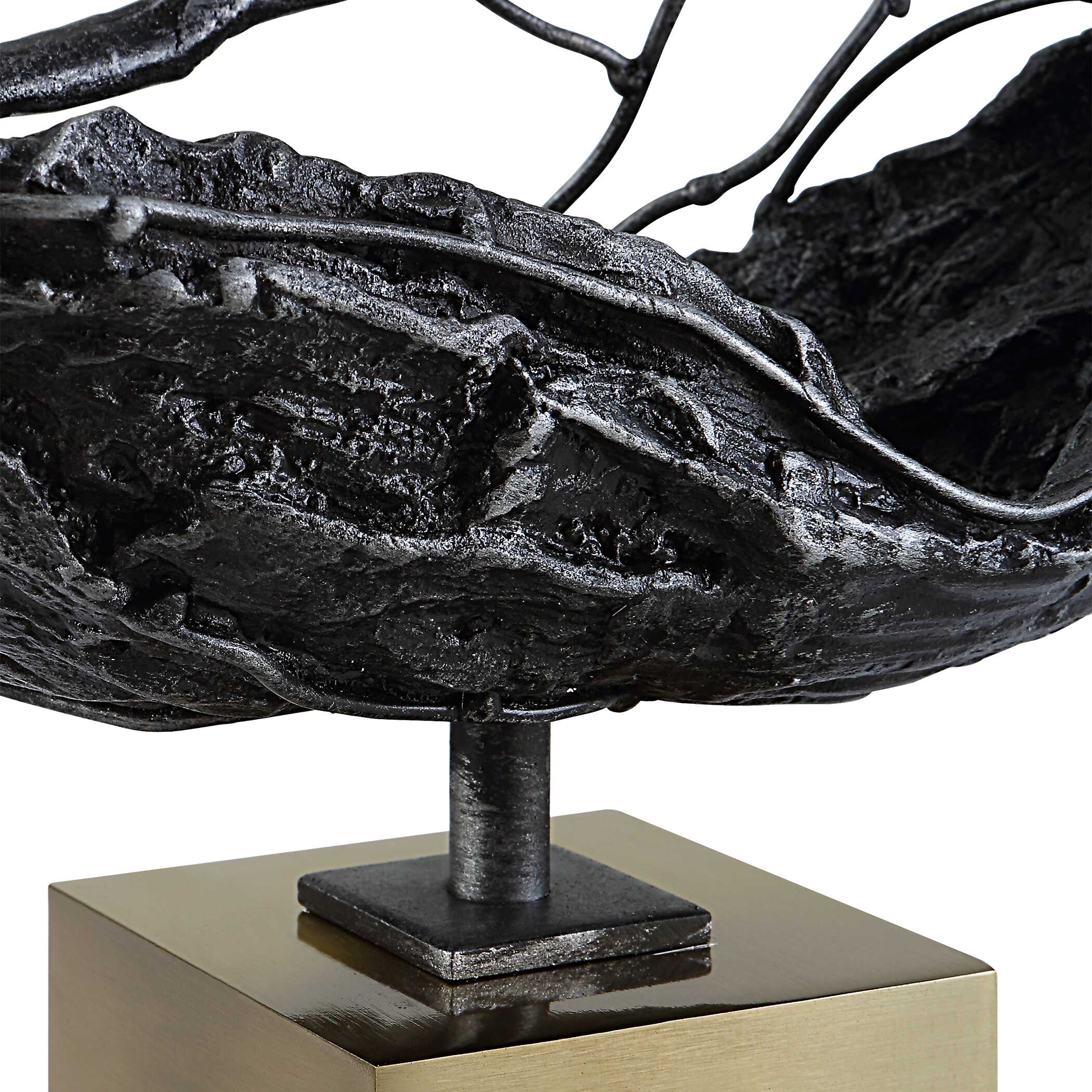 Tranquility Abstract Sculpture, Decorative by Uttermost, 19.25" width x 8.5" height x 3.5" depth View 6