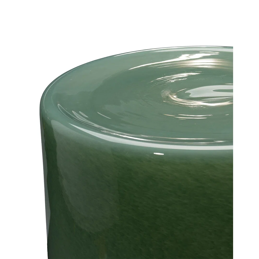 Huntington Garden Glass Accent Table Green, Console Table by Jamie Young, 13" width x 17" height x 13" depth View 5