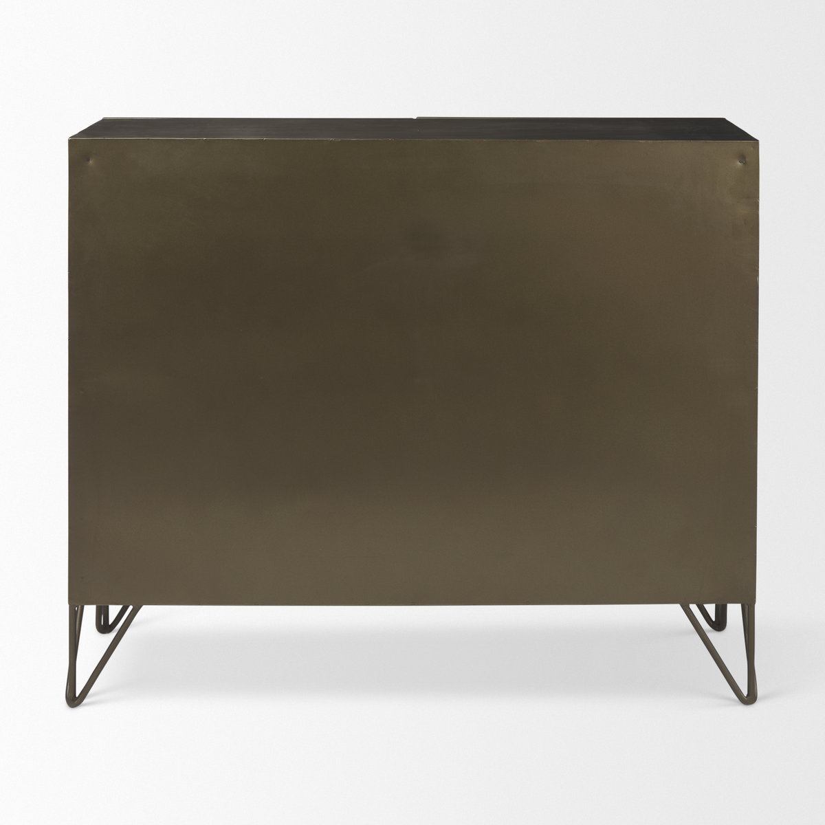 Pandora Dark Brass Metal with Red Wood 2 Door Accent Cabinet, Cabinets & Chest by Mercana, 36.81" length x 16.34" width x 29.92" height View 6