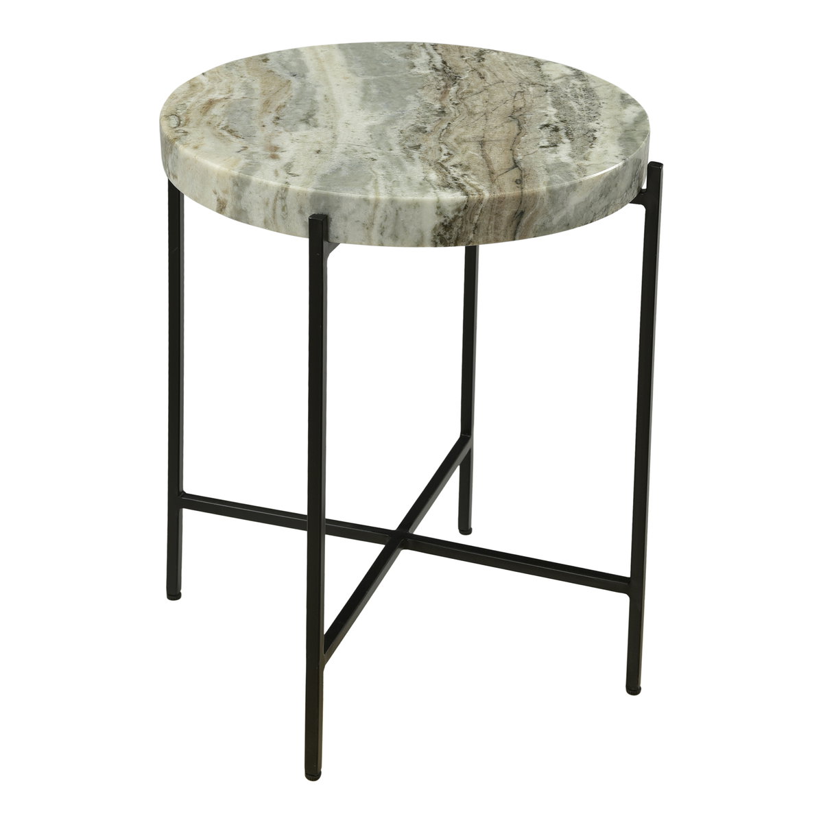 Cirque Accent Table Light Brown, Side & End Table by Moe's Home, 18" width x 22" height x 18" depth View 3