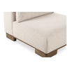 June Slipper Chair Oatmeal, Accent Chair by Moe's Home, 35" width x 30" height x 40" depth thumbnail 6