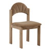 Ulani Dining Chair Light Brown, by Dovetail, 19.5" width x 34.5" height x 24.25" depth thumbnail 1