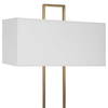Column White Marble Table Lamp, by Uttermost, 19" width x 35" height x 9" depth thumbnail 6