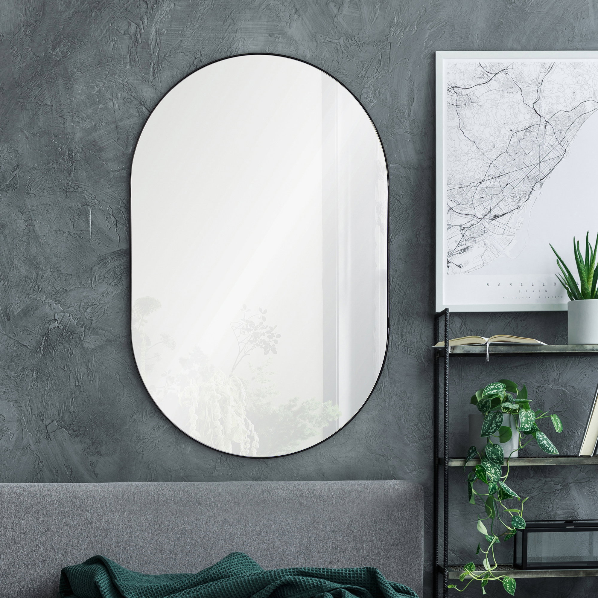 Webster Wall Mirror, by Renwil, 3'4" height x 0.5" depth View 6