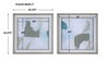 Mist Shapes Framed Prints Set/2, by Uttermost, 2'1.37" width x 2'1.37" height x 2" depth thumbnail 3