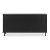 Reagan 6 Drawer Dresser Black, by Moe's Home, 63" width x 30.25" height x 18.5" depth thumbnail 4