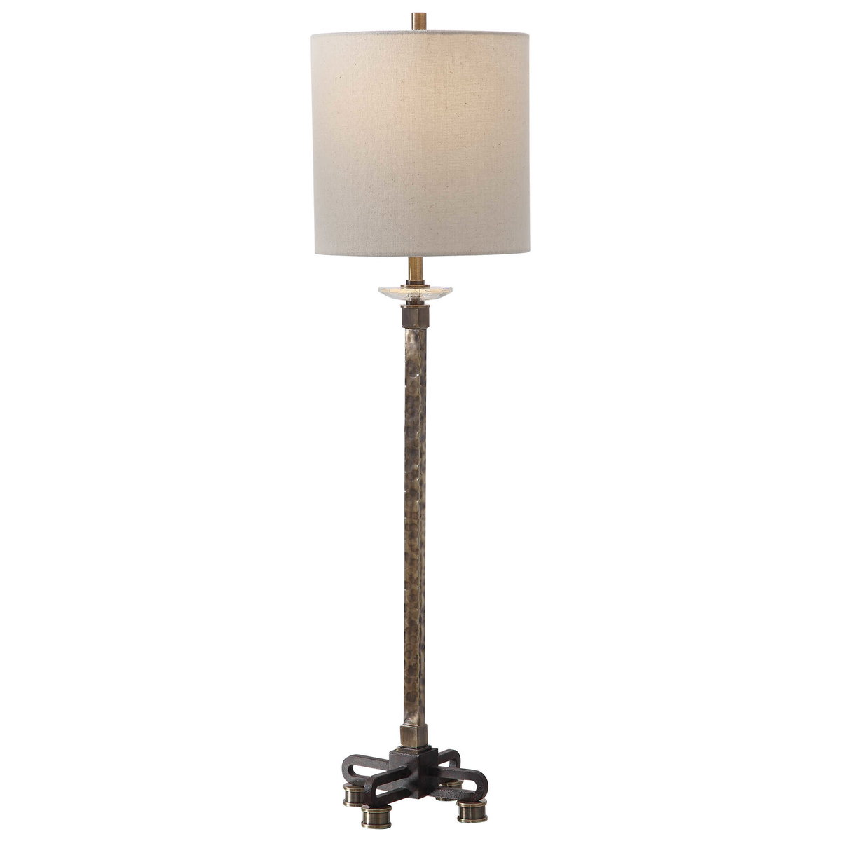 Parnell Industrial Buffet Lamp, Table Lamp by Uttermost, 9" width x 33.75" height x 9" depth View 1