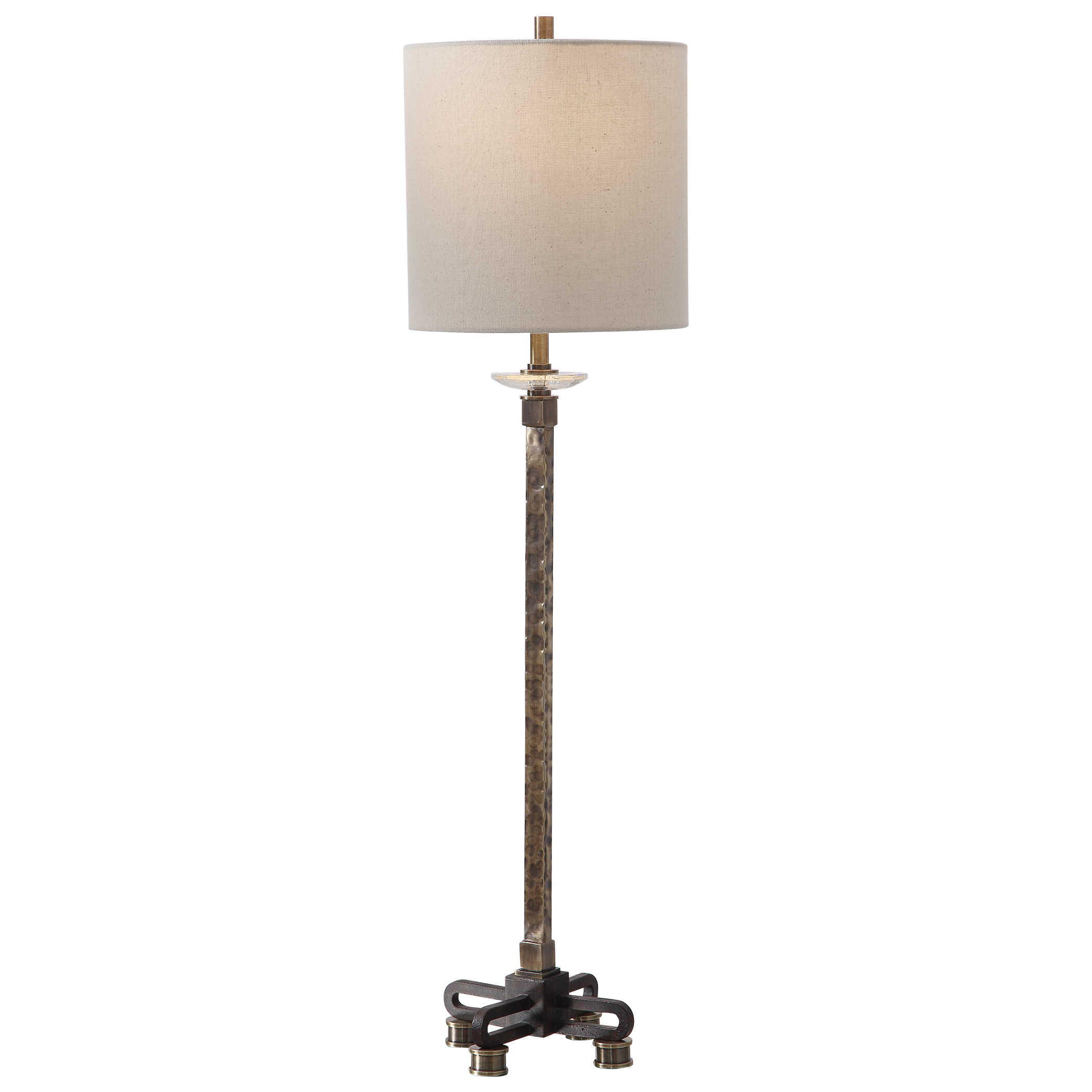 Parnell Industrial Buffet Lamp, by Uttermost, 9" width x 33.75" height x 9" depth View 1