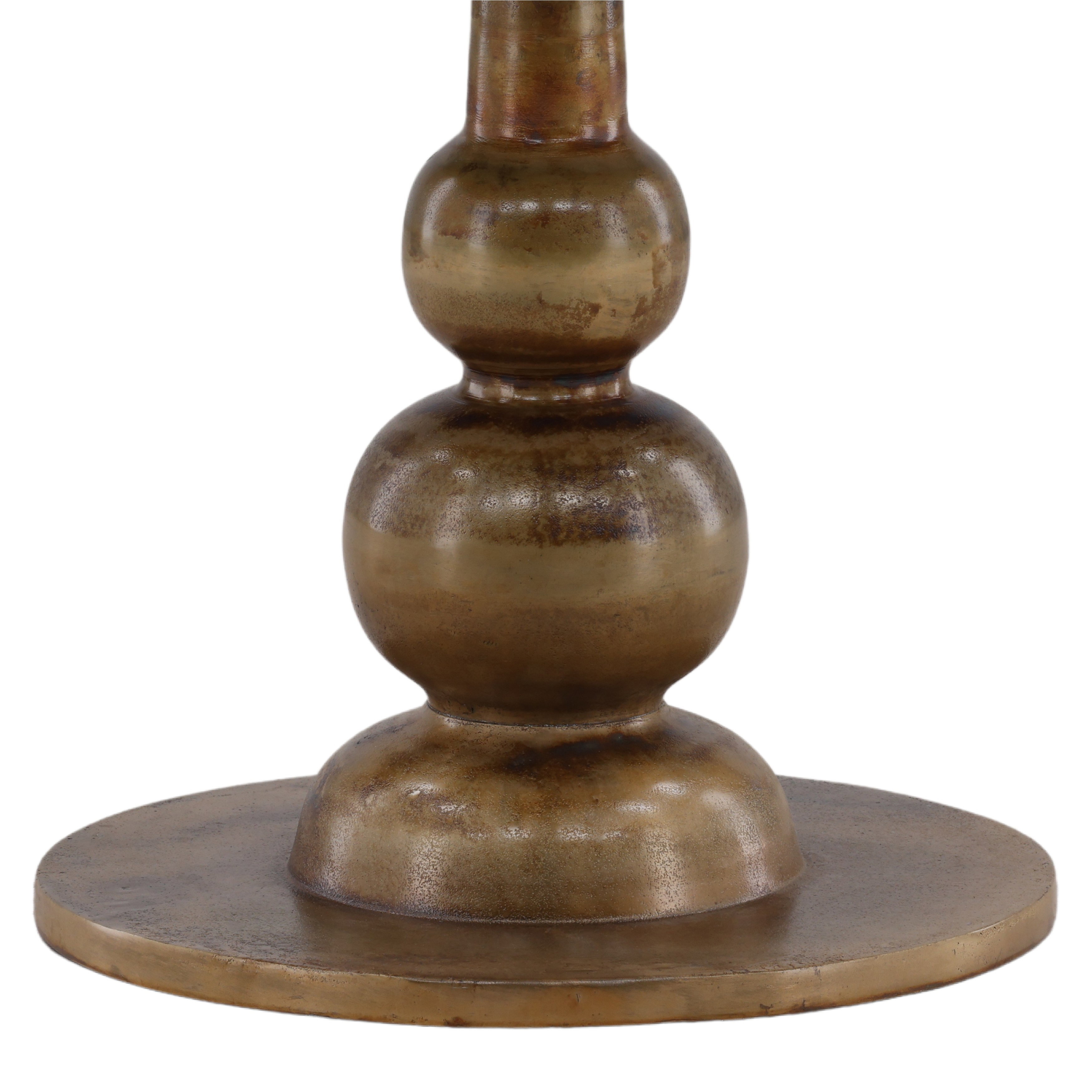 Ansari Bistro Table Brass, Dining Table by Dovetail, 35" width x 29.5" height x 35" diameter x 35" depth View 3