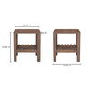Wiley Side Table Vintage Brown, Side & End Table by Moe's Home, 20" width x 22" height x 20" depth thumbnail 9