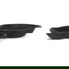Nikita Set of 2 Large Black-Brown Reclaimed Wood Bowls, Decorative Bowl by Mercana, 17.25" length x 18.25" width x 4.5" height thumbnail 1