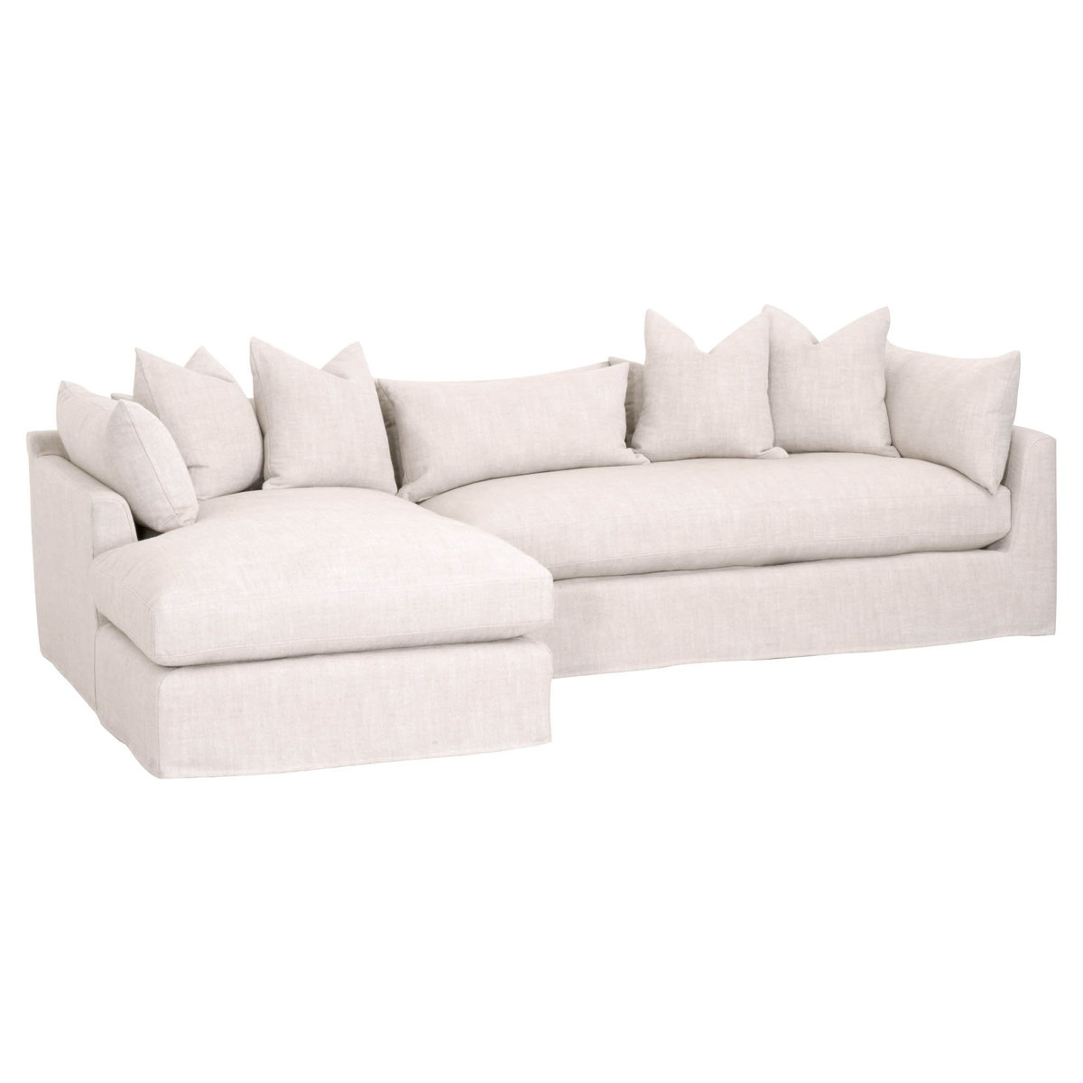 Haven 110' Lounge Slipcover LF Sectional, Seating by Essentials for Living, 110" width x 31" height x 75.5" depth View 3