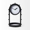Marian  Black Studded  Table Clock, by Mercana, 7.48" length x 5.71" width x 12.99" height thumbnail 4