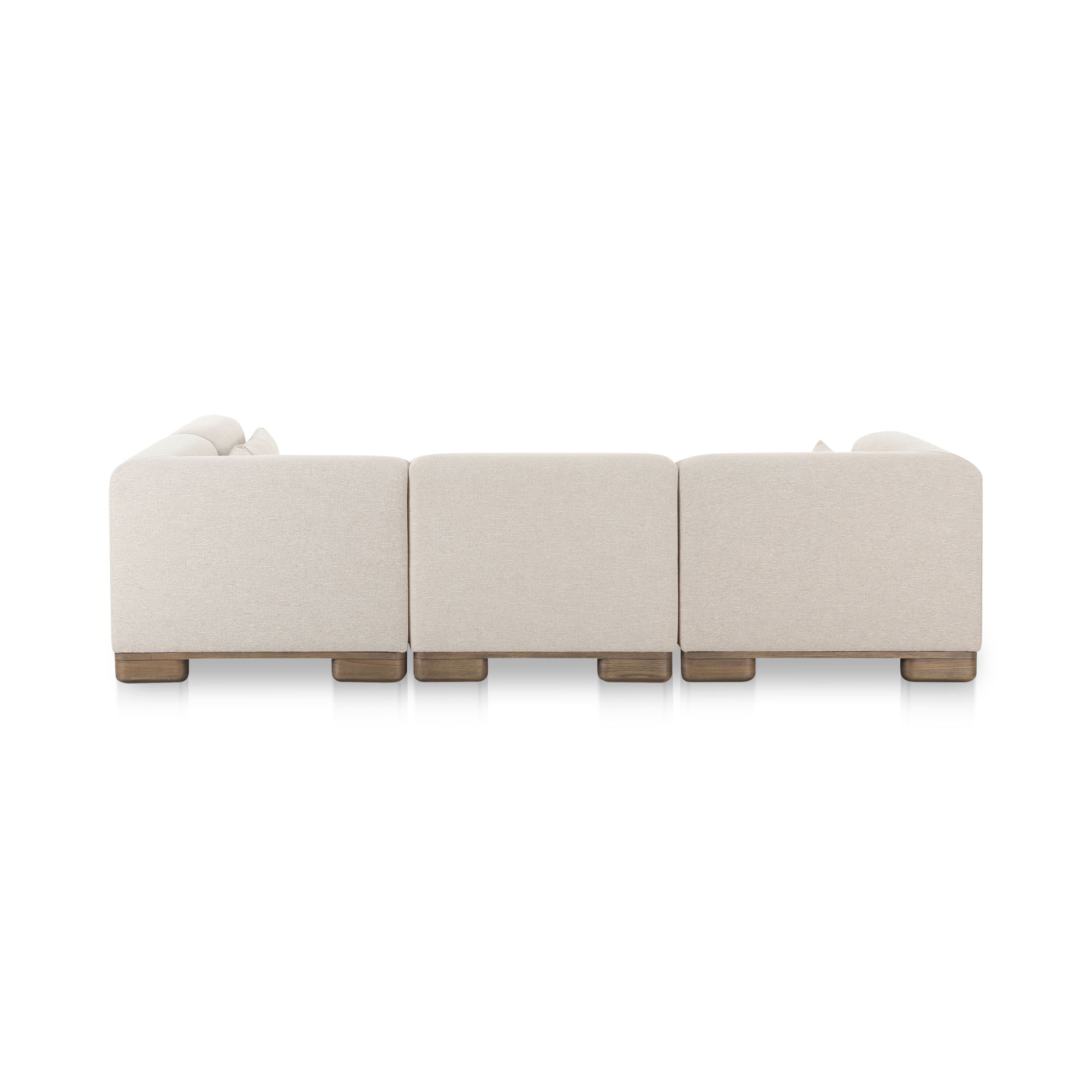 June Dream Modular Sectional Oatmeal, Sectional Sofa by Moe's Home, 115" width x 30" height x 110" depth View 6