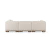 June Dream Modular Sectional Oatmeal, Sectional Sofa by Moe's Home, 115" width x 30" height x 110" depth thumbnail 6