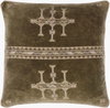 Velour Accent Pillow, Decorative Pillow by Surya, 22" length x 22" width thumbnail
