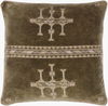 Velour Accent Pillow Poly, Decorative Pillow by Surya, 18" length x 18" width thumbnail