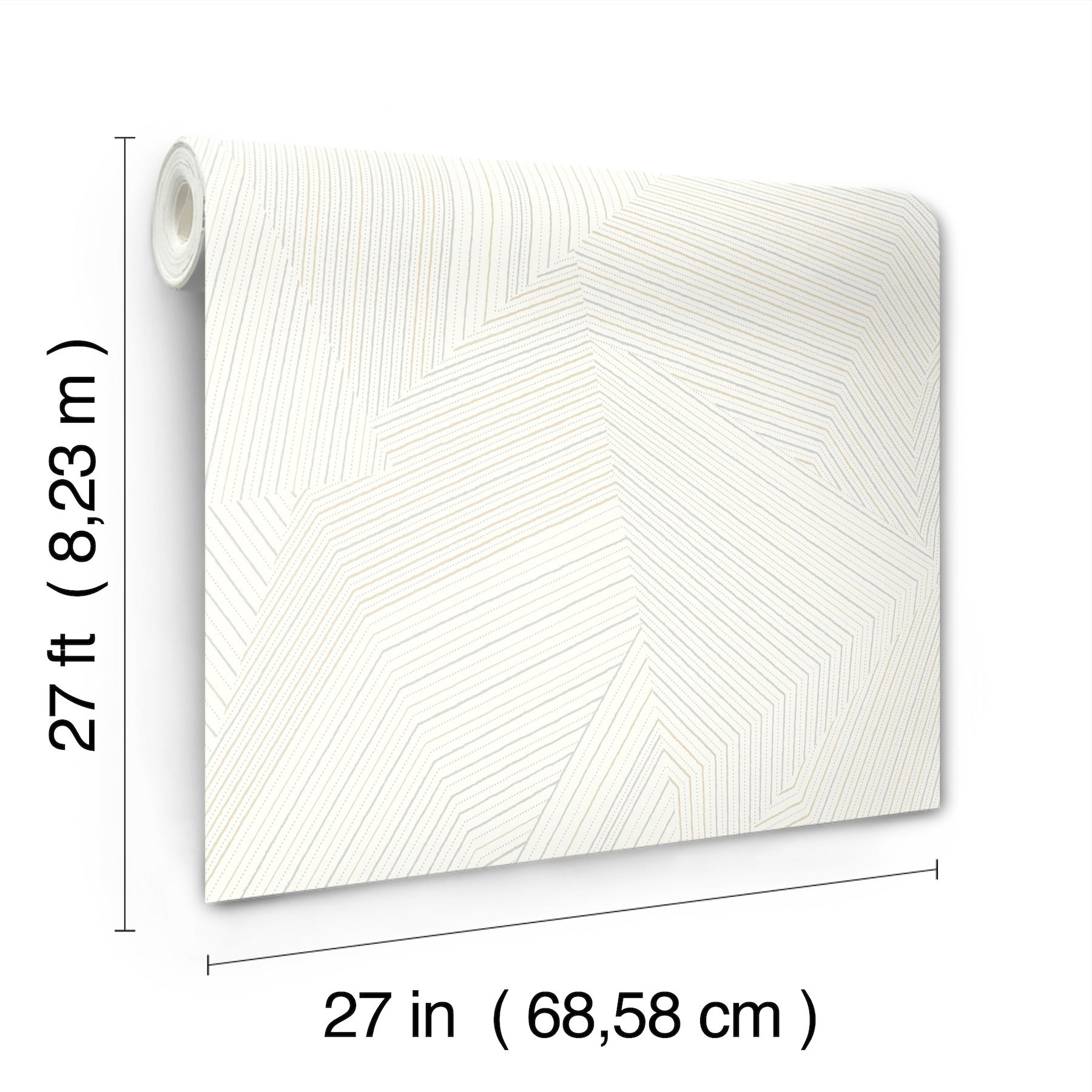 Dotted Maze White Wallpaper large image 