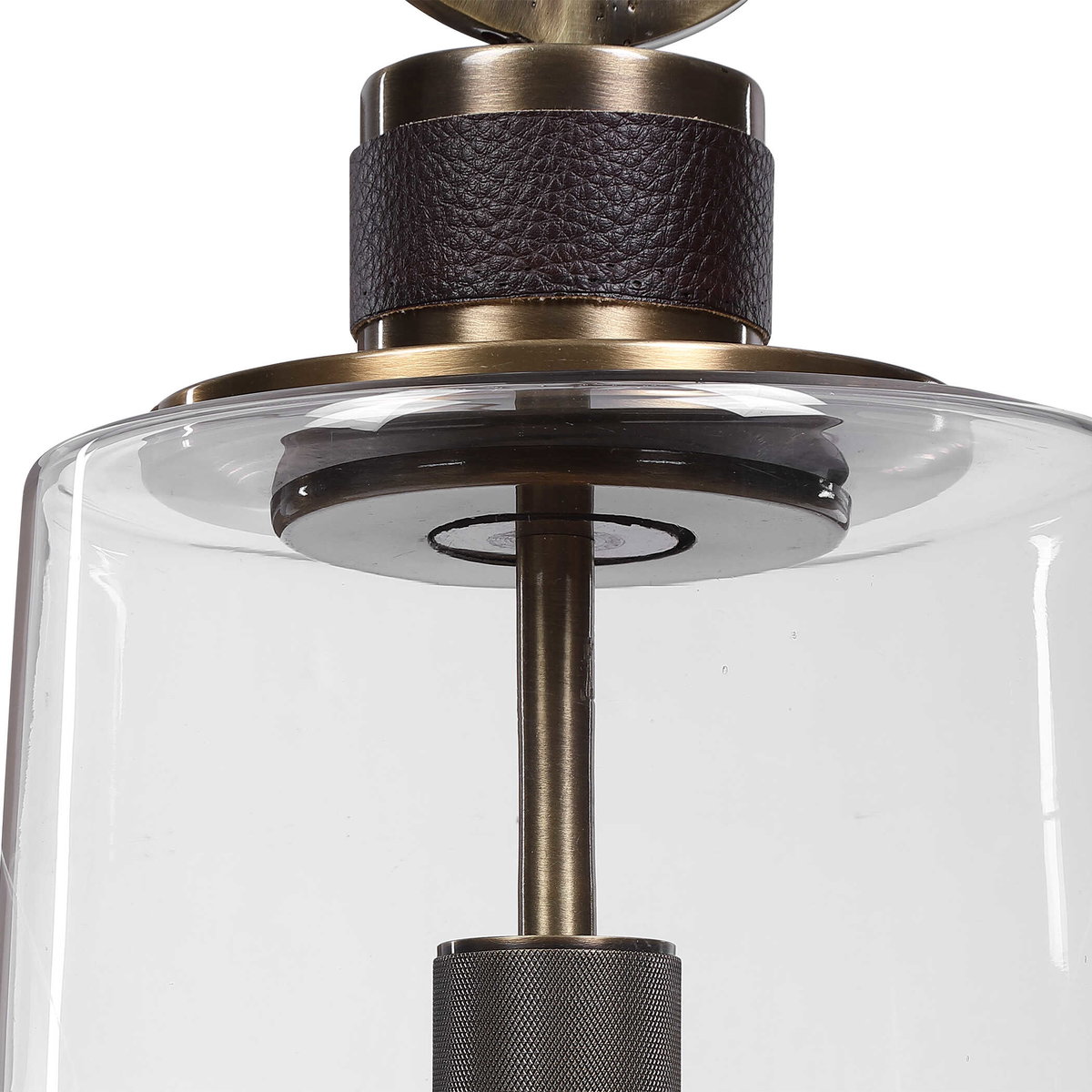 Rosston 1 Light Mini Pendant, by Uttermost, 10" width x 1'10" height x 10" diameter x 10" depth View 3