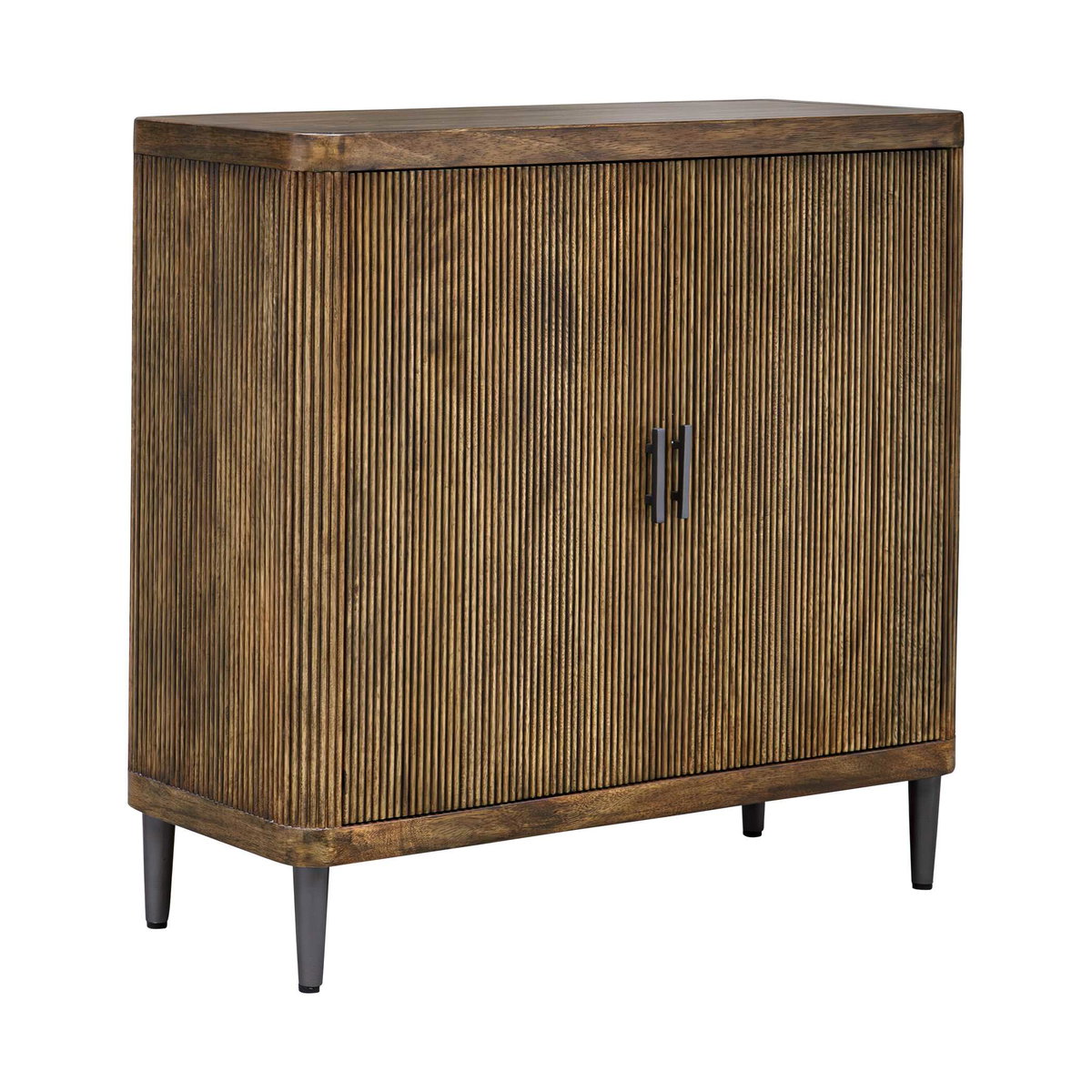 Pinstripe Tambour 2 Door Cabinet, Furniture by Uttermost, 36" width x 34.25" height x 14" depth View 4