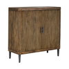 Pinstripe Tambour 2 Door Cabinet, Furniture by Uttermost, 36" width x 34.25" height x 14" depth thumbnail 4
