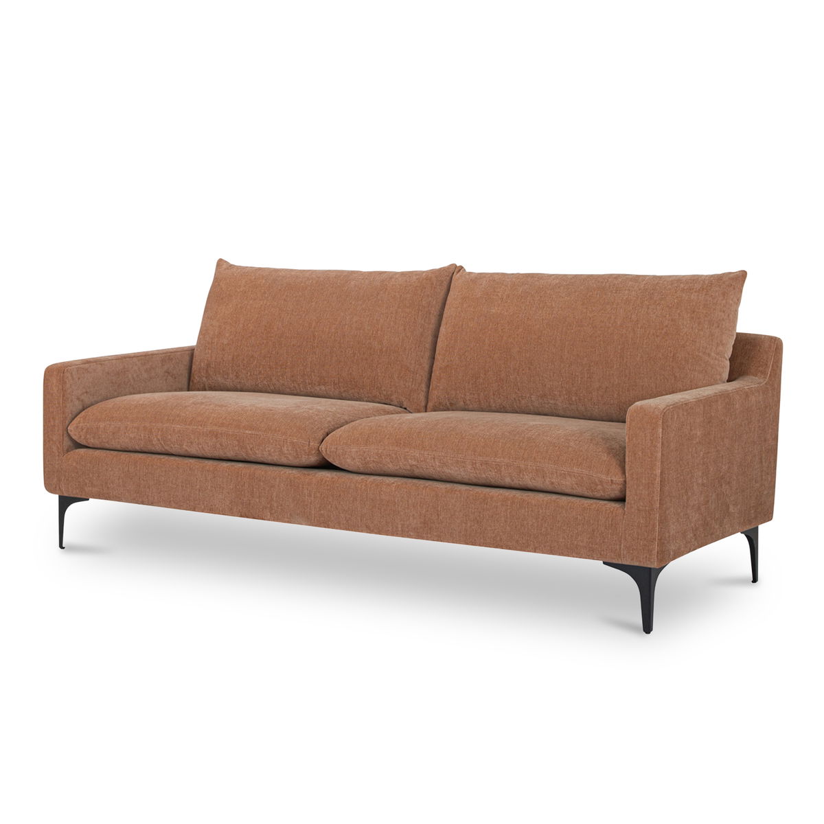 Paris Sofa Heritage Pink, Sofas & Sectional by Moe's Home, 80" width x 27.5" height x 35" depth View 2