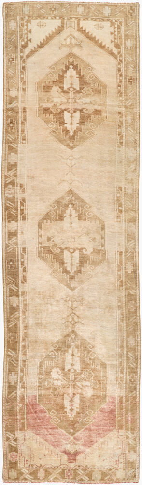 Antique One of a Kind Handmade Rug, by Surya, 11'8.55" length x 3'6.91" width