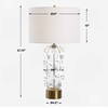 Aura Clear Glass Table Lamp, by Uttermost, 15" width x 27.75" height x 15" depth thumbnail 3