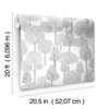 Treetops Grey Peel & Stick Wallpaper, by York Wall, 20' length x 1'8.5" width x 0.02" depth thumbnail 8