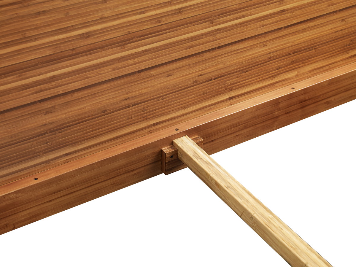 Monterey Queen Platform Bed, Amber, by Greenington, 88.5" length x 63.75" width x 40" height View 3