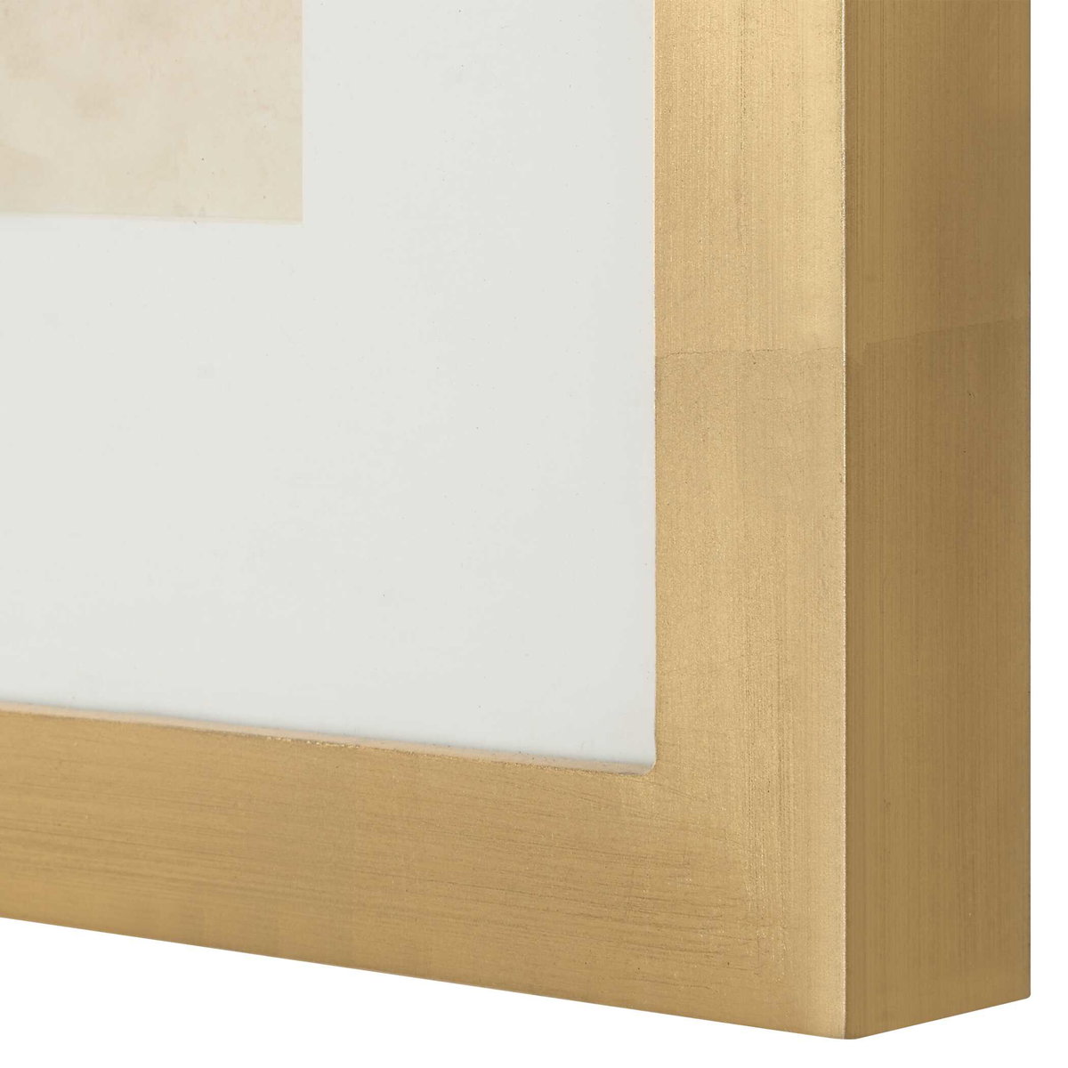 So Golden Abstract Landscape Prints Set/2, Art by Uttermost, 29.5" width x 29.5" height x 1.5" depth View 6