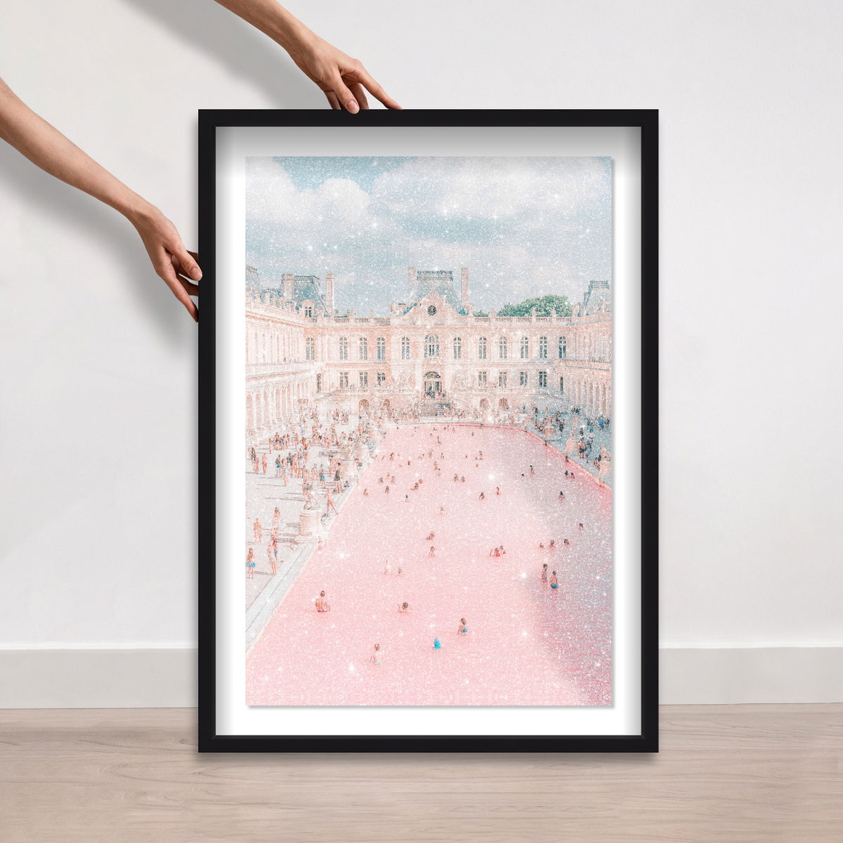 Pink Pool (Diamond Dust), Art by Oliver Gal,  24x36 View 5